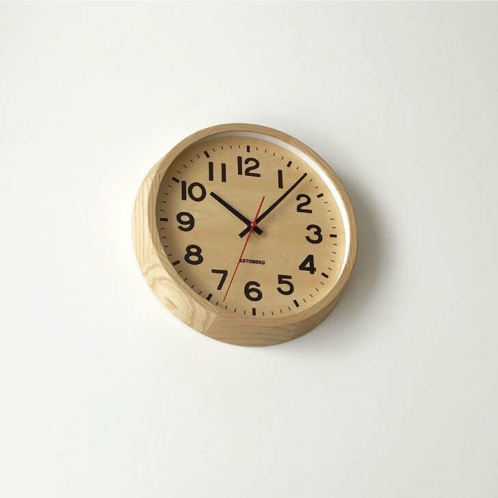 Katomoku Wall Clock Muku 15 Ash – Homeloo